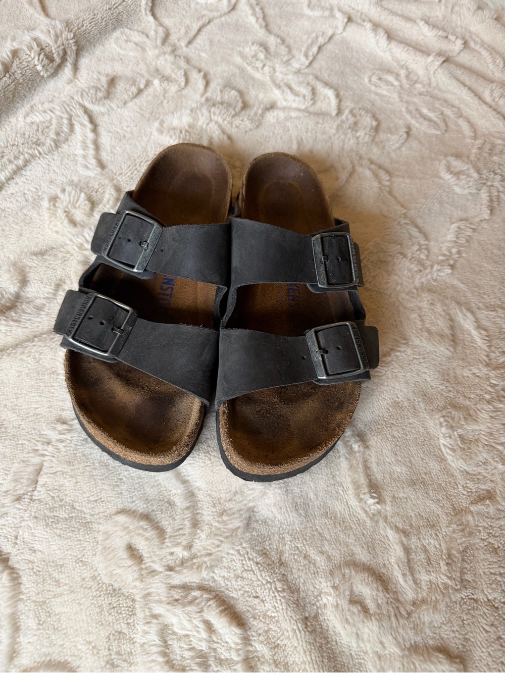 Birkenstock Black Two-Strap Women's Sandals
